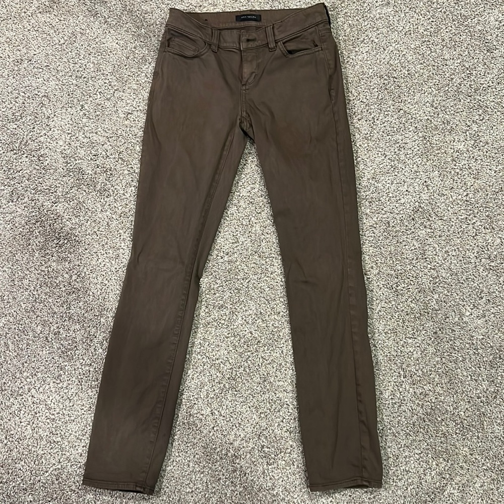 Brown skinny jeans